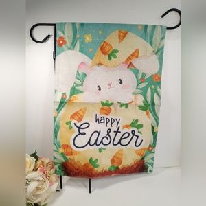 Happy Easter Garden Flag. 12"x18"  Easter Bunny Garden Flag Welcome Garden decor